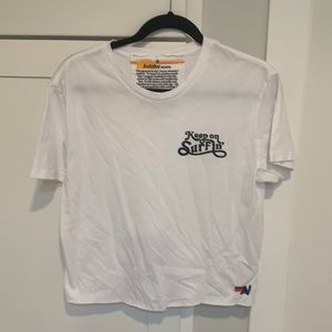 Aviator Nation keep on surfin cropped tee